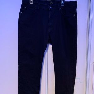 Lee’s Mens Regular Fit Jeans 38x30 Black